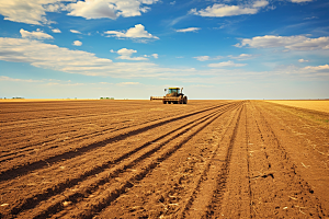 农用拖拉机自然大气