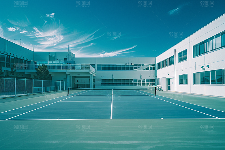 网球场运动场体育素材