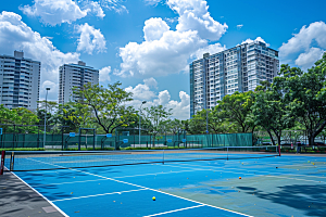 网球场环境运动场素材