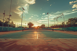 网球场运动场环境素材