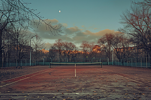 网球场室外运动场素材