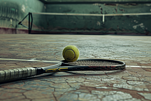 网球场活力健身素材