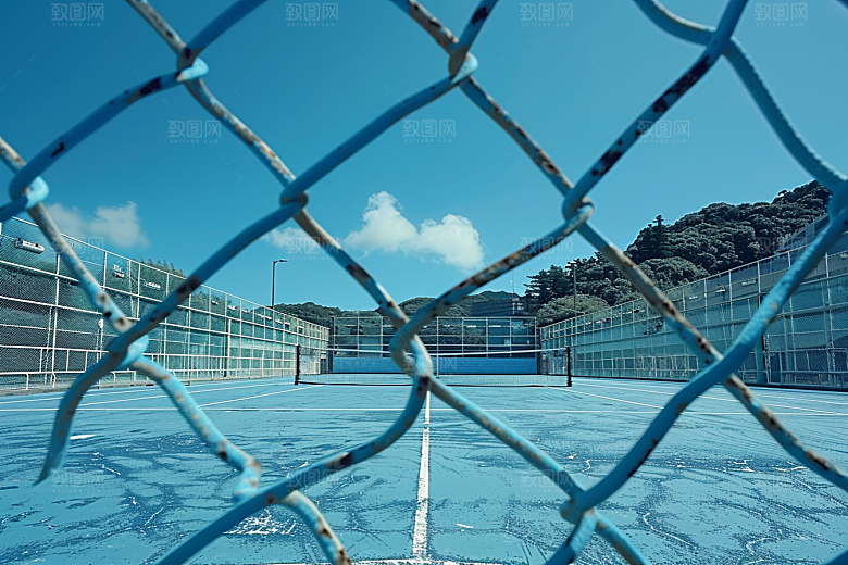 网球场高清健康素材