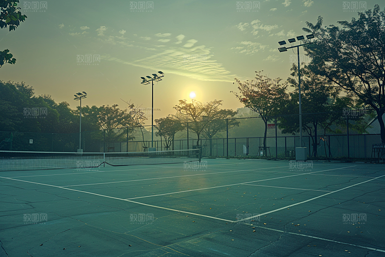 网球场高清运动场素材