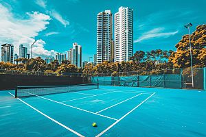 网球场高清运动场素材