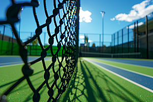 网球场阳光活力素材