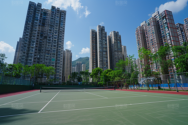 网球场活力高清素材