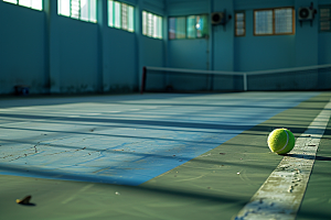 网球场健身活力素材