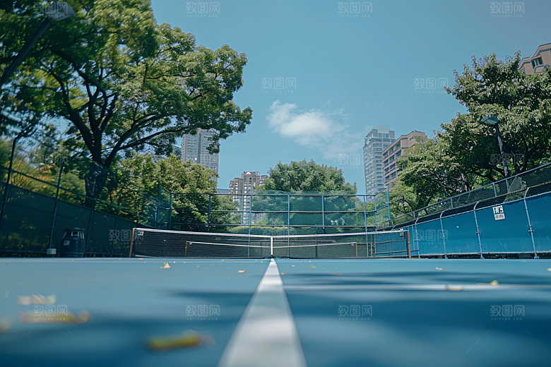 网球场阳光高清素材