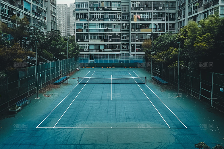 网球场环境室外素材