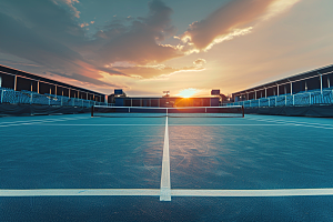 网球场运动场体育素材
