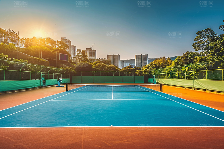 网球场环境室外素材