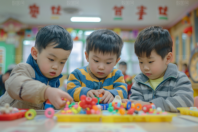 儿童积木亲子乐高摄影图