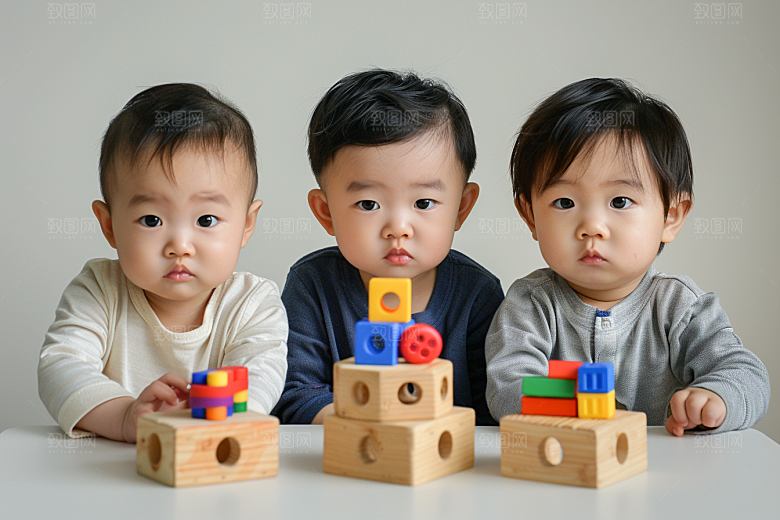 儿童积木乐高孩童摄影图
