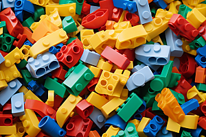 玩具乐高塑料玩具彩色摄影图