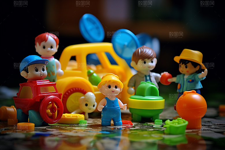 儿童玩具陪伴高清素材