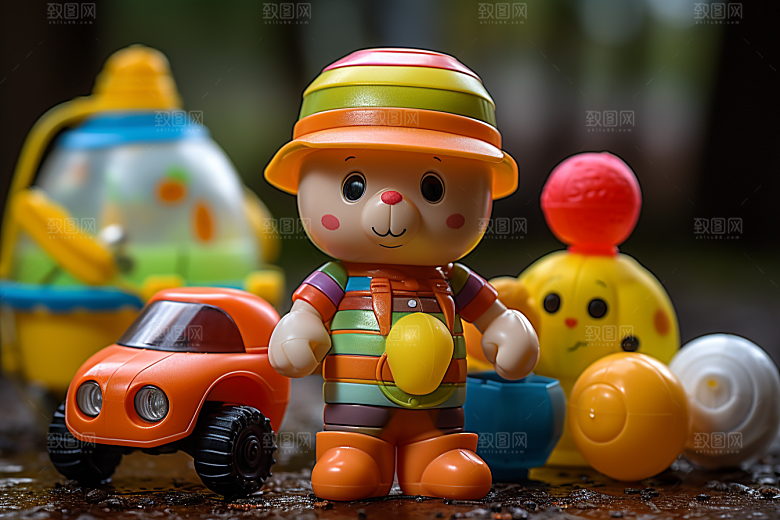 儿童玩具趣味童真素材