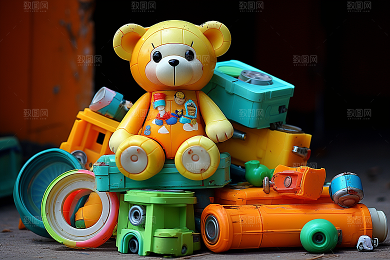 儿童玩具童真儿童玩耍素材