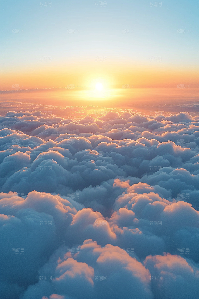 晚霞落日天空素材