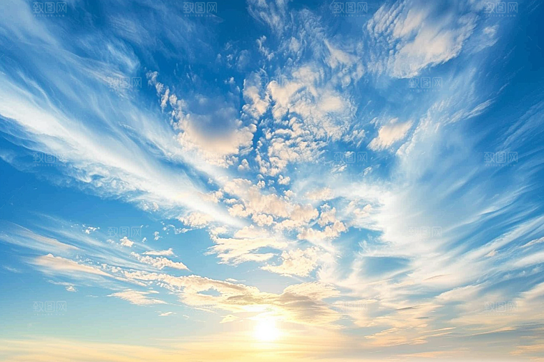 晚霞云层火烧云素材