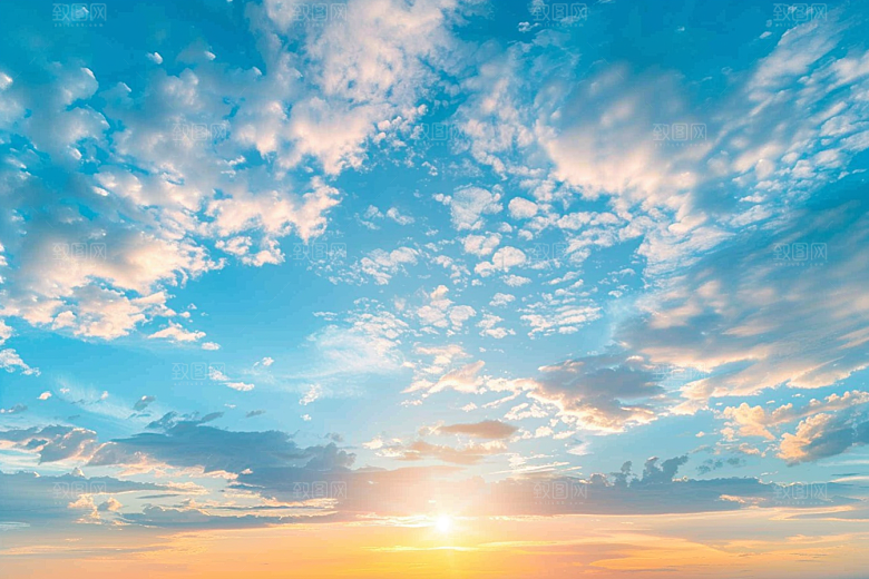 晚霞落日唯美素材