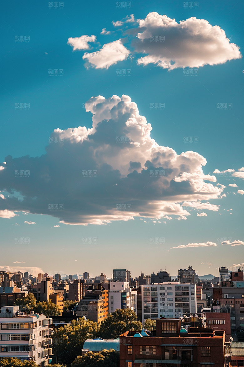 晚霞天空美景素材