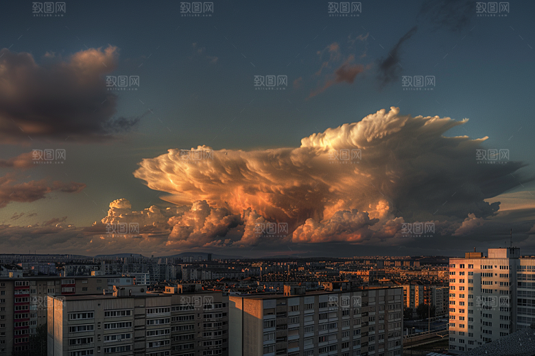 晚霞高清梦幻素材