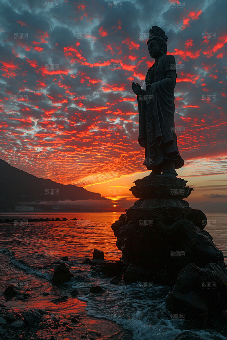 晚霞美景彩云素材