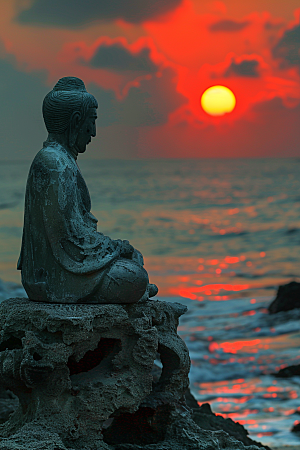 晚霞风光美景素材