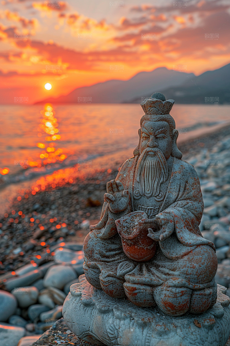 晚霞梦幻美景素材