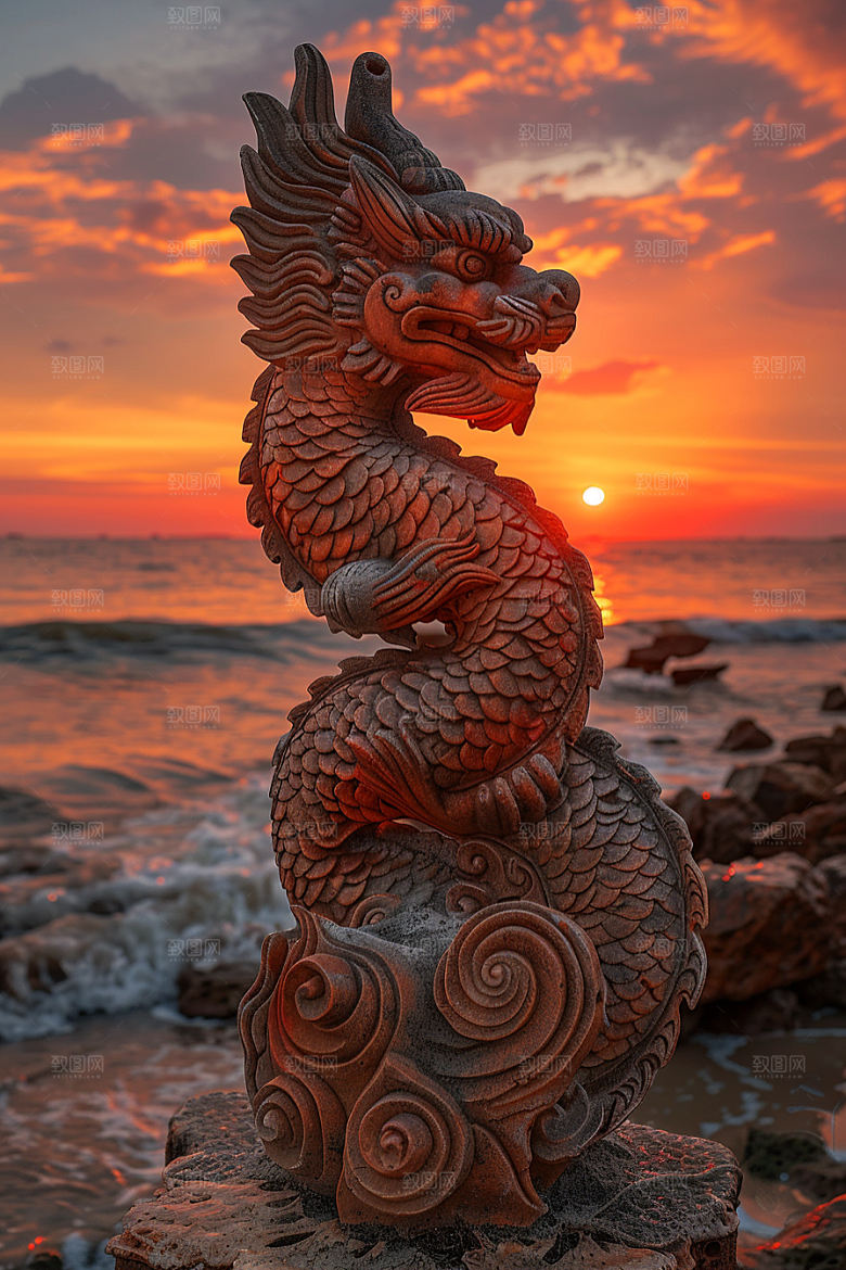 晚霞梦幻云层素材