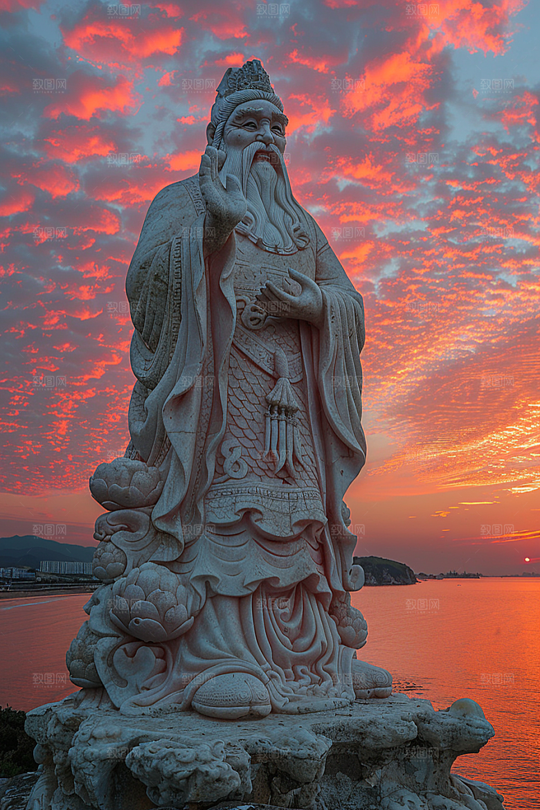 晚霞美景风光素材