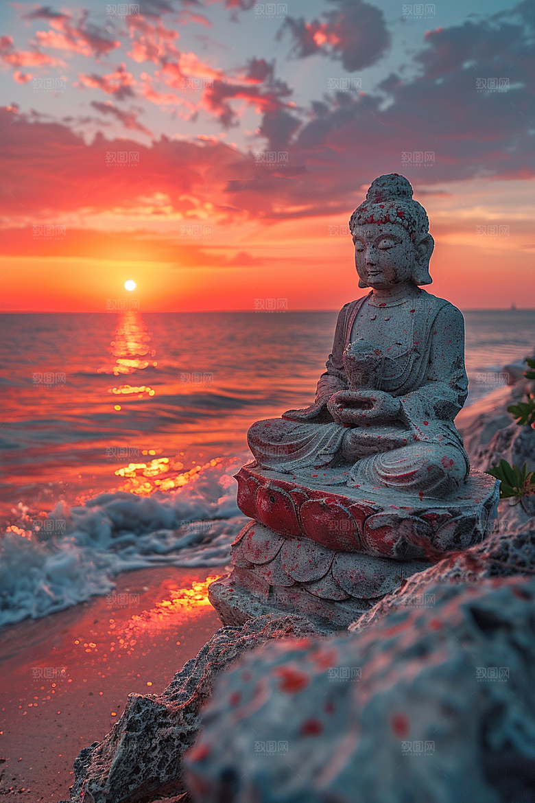 晚霞云层景色素材