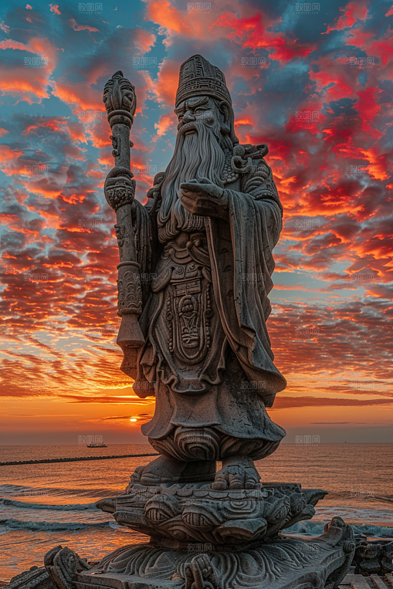 晚霞云层梦幻素材