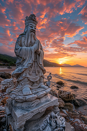 晚霞傍晚高清素材
