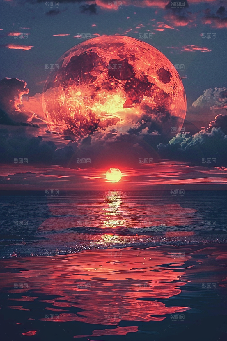 晚霞高清傍晚素材