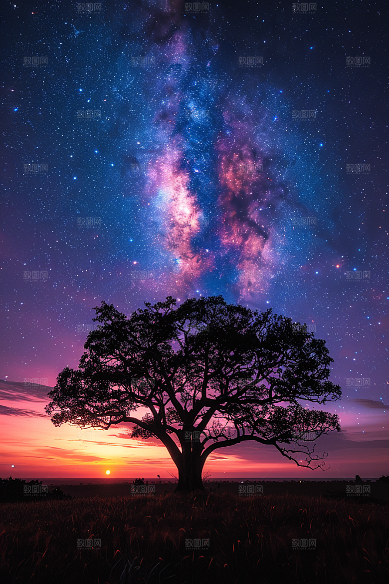 晚霞景色高清素材