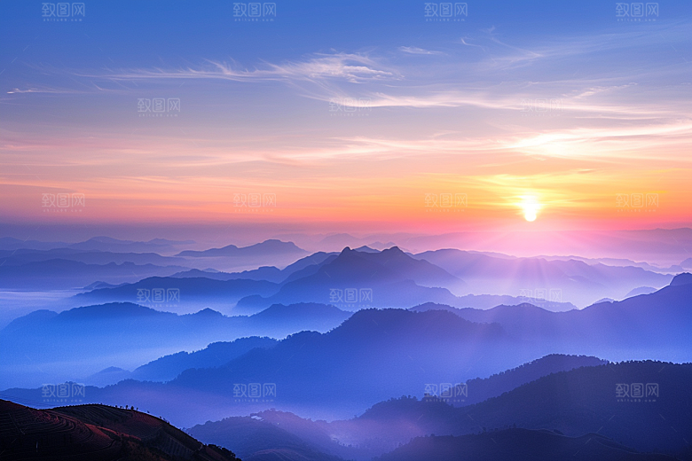 晚霞高清风光素材