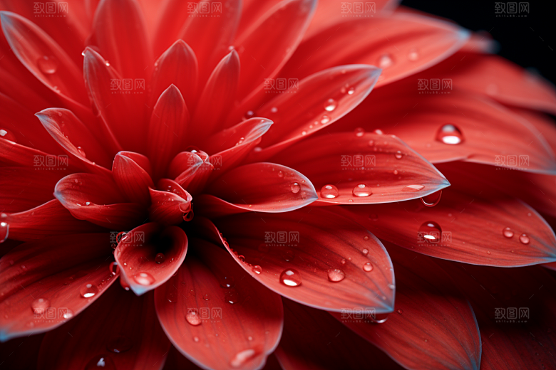 唯美花卉花朵露水摄影图
