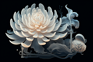 唯美花卉露水花瓣摄影图