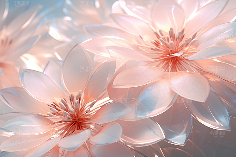 唯美花卉氛围花朵摄影图