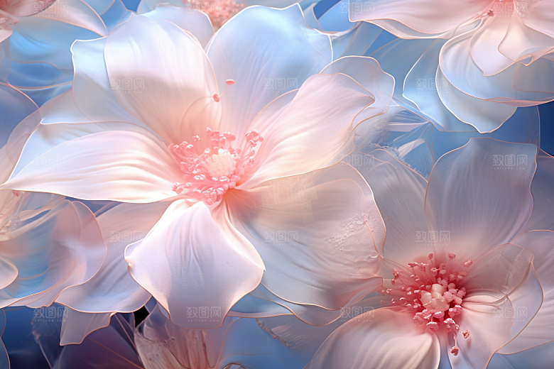 唯美花卉花朵氛围摄影图