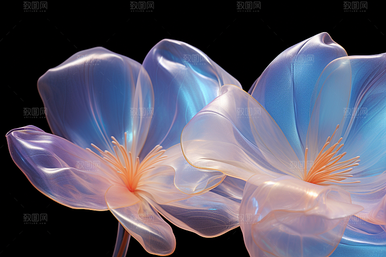 唯美花卉微距精美摄影图