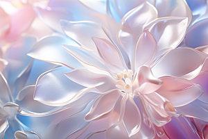 唯美花卉氛围露水摄影图