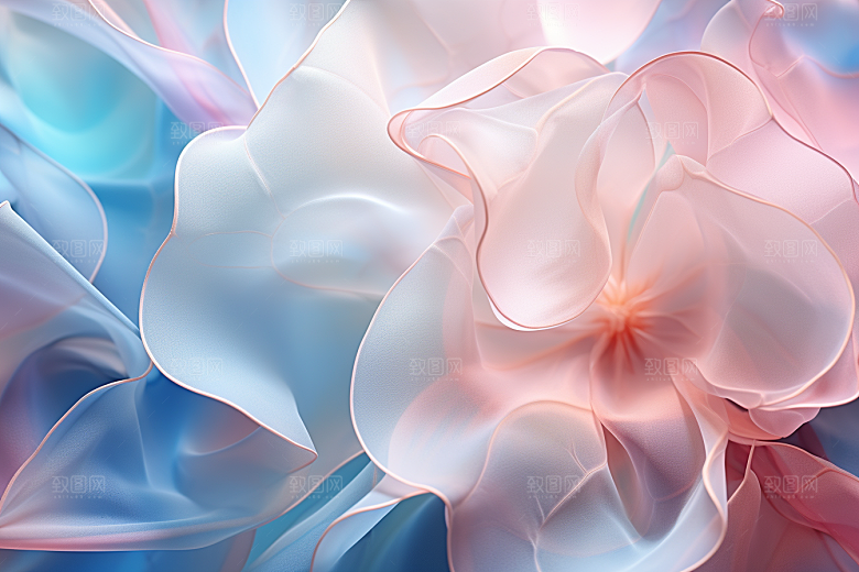 唯美花卉微距花瓣摄影图