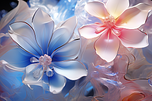 唯美花卉氛围自然摄影图