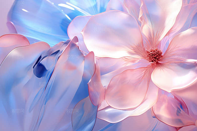 唯美花卉氛围花朵摄影图