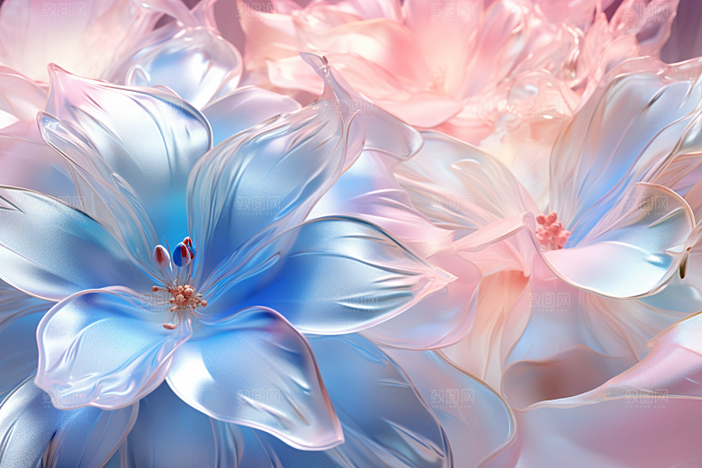 唯美花卉特写氛围摄影图