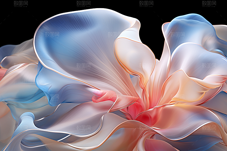 唯美花卉氛围特写摄影图