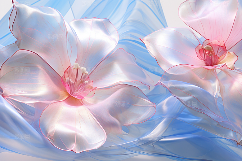 唯美花卉精美花瓣摄影图
